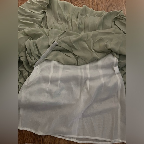 Jacquemus Spiaggia Dress 42 Flowy Asymmetrical Drape runway boho drape sheath l - Picture 9 of 9